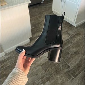 Zara Heeled Black Booties